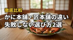 かに本舗と匠本舗の違いは？同一運営の謎と失敗しない選び方2選