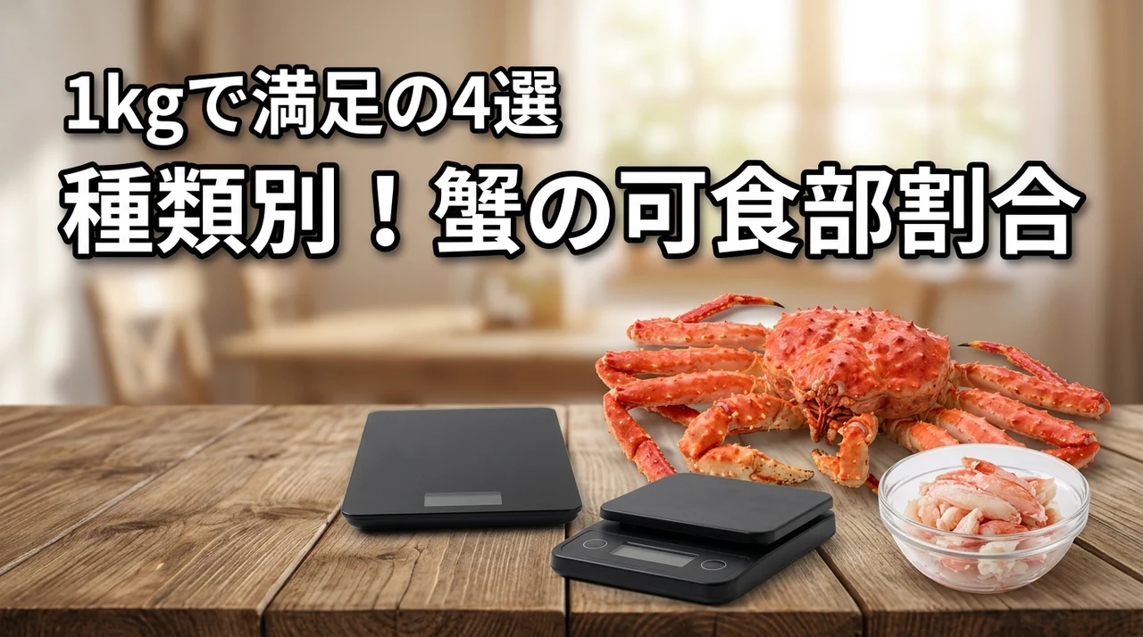 蟹の可食部の割合は何％？種類別の目安や1kgで満足できるおすすめ4選